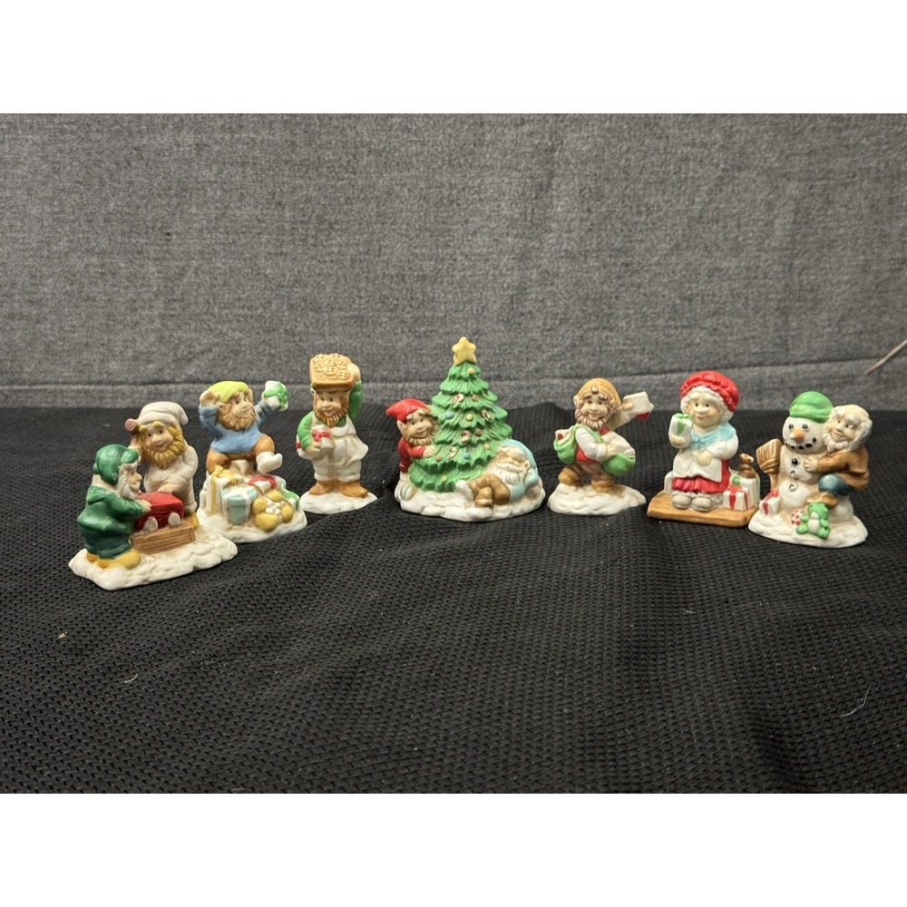 Vintage Miniature Christmas Figurines, (Lot‎ Of 7) Mercuries USA, 1991. - Picture 3 of 16